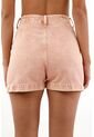 Bermuda Con Efecto Overdye Rosada Para Mujer de topmark