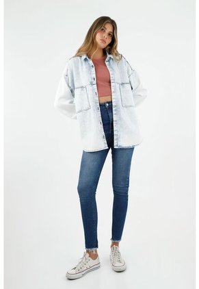 Topmark Chaqueta Azul Para Mujer