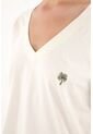 Topmark Camiseta Crudo Con Cuello En V Para Mujer de topmark