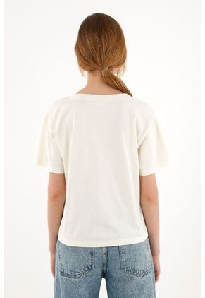 Topmark Camiseta Crudo Con Cuello En V Para Mujer