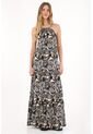 Topmark Vestido Largo Estampado Cuello Halter Para Mujer de topmark