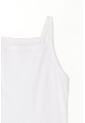 Topmark Camiseta Crop Ajustada Blanca Para Mujer de topmark