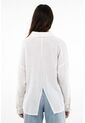 Camisa Manga Larga Blanca Para Mujer de topmark