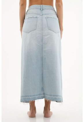 Topmark Falda Azul En Denim Para Mujer