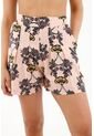 Topmark Bermuda De Tiro Alto Estampada Para Mujer de topmark