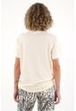 Topmark Camiseta Con Detalle Anudado Crudo Para Mujer de topmark