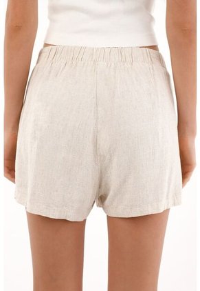 Topmark Falda Short Con Botones Crudo Para Mujer