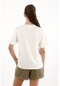 Topmark Camiseta En 100% Algodón Con Bolsillo Crudo Para Mujer de topmark