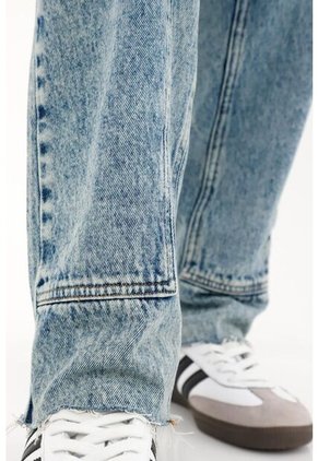 Topmark Jean Recto Tiro Alto Azul Para Mujer