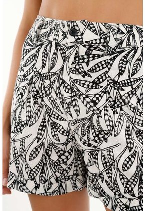 Topmark Bermuda De Tiro Alto En 100% Algodón Para Mujer