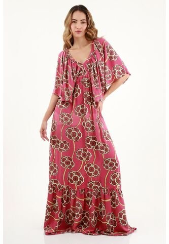 Vestido Largo Estampado Para Mujer topmark