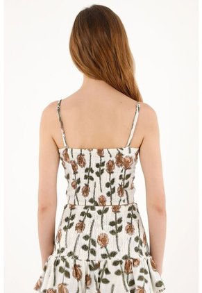 Topmark Crop Top Crudo Con Escote Tipo Corazón Para Mujer