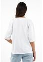 Camiseta Blanca Con Aberturas En Hombro Para Mujer de topmark