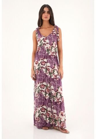 Vestido Largo Estampado De Flores Para Mujer topmark