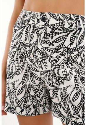 Topmark Bermuda De Tiro Alto En 100% Algodón Para Mujer