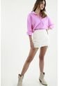 Falda Short Tiro Alto Crudo Para Mujer de topmark