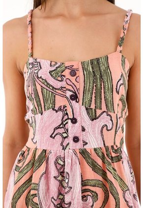 Vestido Largo Con Estampado De Flores Para Mujer