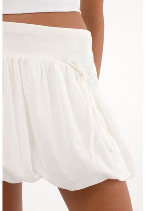 Topmark Falda Globo Con Mix De Telas Y Listones Para Mujer