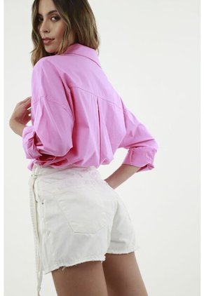 Falda Short Tiro Alto Crudo Para Mujer