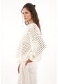 Topmark Buzo Tejido De Silueta Amplia Crudo Para Mujer de topmark