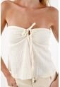 Topmark Camiseta Strappless Crudo Para Mujer de topmark