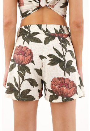 Topmark Bermuda Con Estampado De Flores Para Mujer