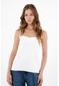 Topmark Camisa Strapless Blanca Para Mujer de topmark