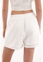 Topmark Short Con Tela Bordada En Delantero Crudo Para Mujer de topmark
