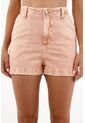 Bermuda Con Efecto Overdye Rosada Para Mujer de topmark