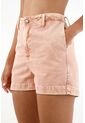 Bermuda Con Efecto Overdye Rosada Para Mujer de topmark