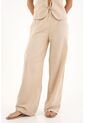 Topmark Pantalón Wide Leg Crudo Con Caída Natural Para Mujer de topmark