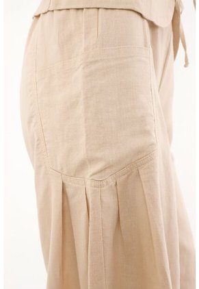 Topmark Pantalón Wide Leg Crudo Con Caída Natural Para Mujer