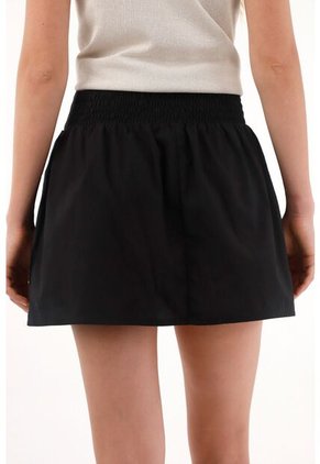 Topmark Falda Corta Con Tapa Cruzada Negra Para Mujer