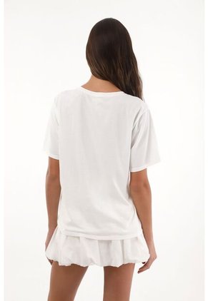 Topmark Camiseta Con Mini Prints De Cerezas Crudo Para Mujer