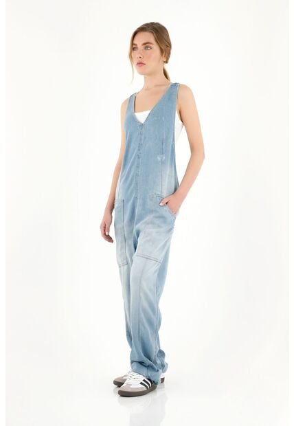 Topmark Overall Azul En Denim Para Mujer