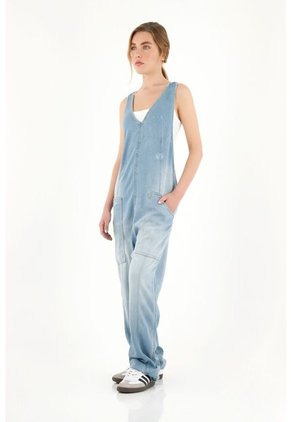 Topmark Overall Azul En Denim Para Mujer