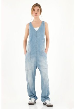 Topmark Overall Azul En Denim Para Mujer