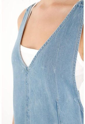 Topmark Overall Azul En Denim Para Mujer