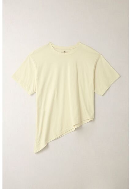 Topmark Camiseta Con Ruedo Asimétrico Crudo De Ajuste Cómodo Para Mujer