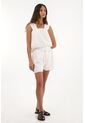 Topmark Short De Tela Con Textura Crudo De Ajuste Cómodo Para Mujer de topmark