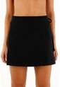 Topmark Falda Corta Negra De Tela Con Textura Para Mujer de topmark