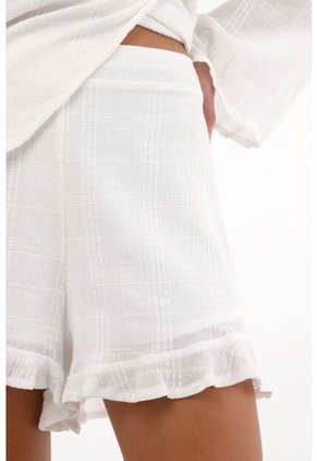 Topmark Short Con Bolero Y Tela Con Textura Crudo Para Mujer