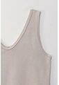 Topmark Camiseta Básica Manga Sisa Crudo Con Textura Suave Para Mujer de topmark