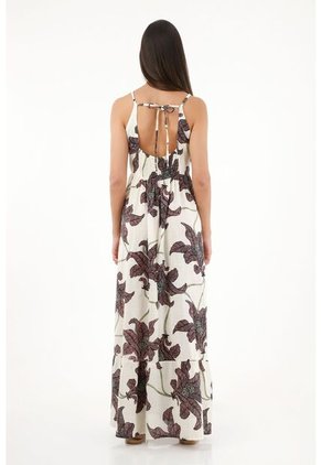 Topmark Vestido Largo Con Estampado De Flores Para Mujer