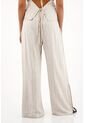 Topmark Pantalón Wide Leg A Rayas Gris Para Mujer de topmark