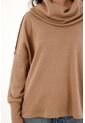 Topmark Buzo Cuello Tortuga Amplio Café Para Mujer de topmark