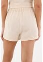 Bermuda Crudo Con Bordado De Flores Para Mujer de topmark
