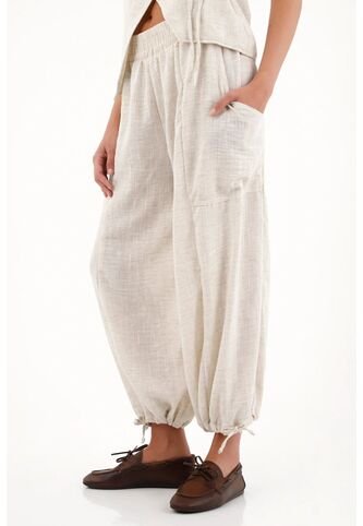 Topmark Pantalón Tipo Jogger Gris Para Mujer topmark