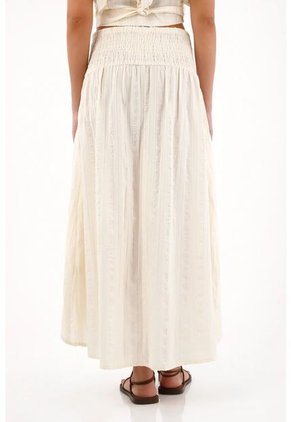 Topmark Falda Larga Con Fajón Ajustado Crudo Para Mujer