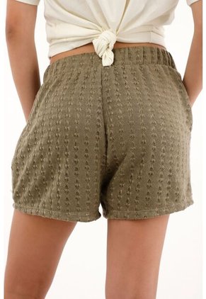 Topmark Short Con Pretina Elástica Tejido Verde Para Mujer